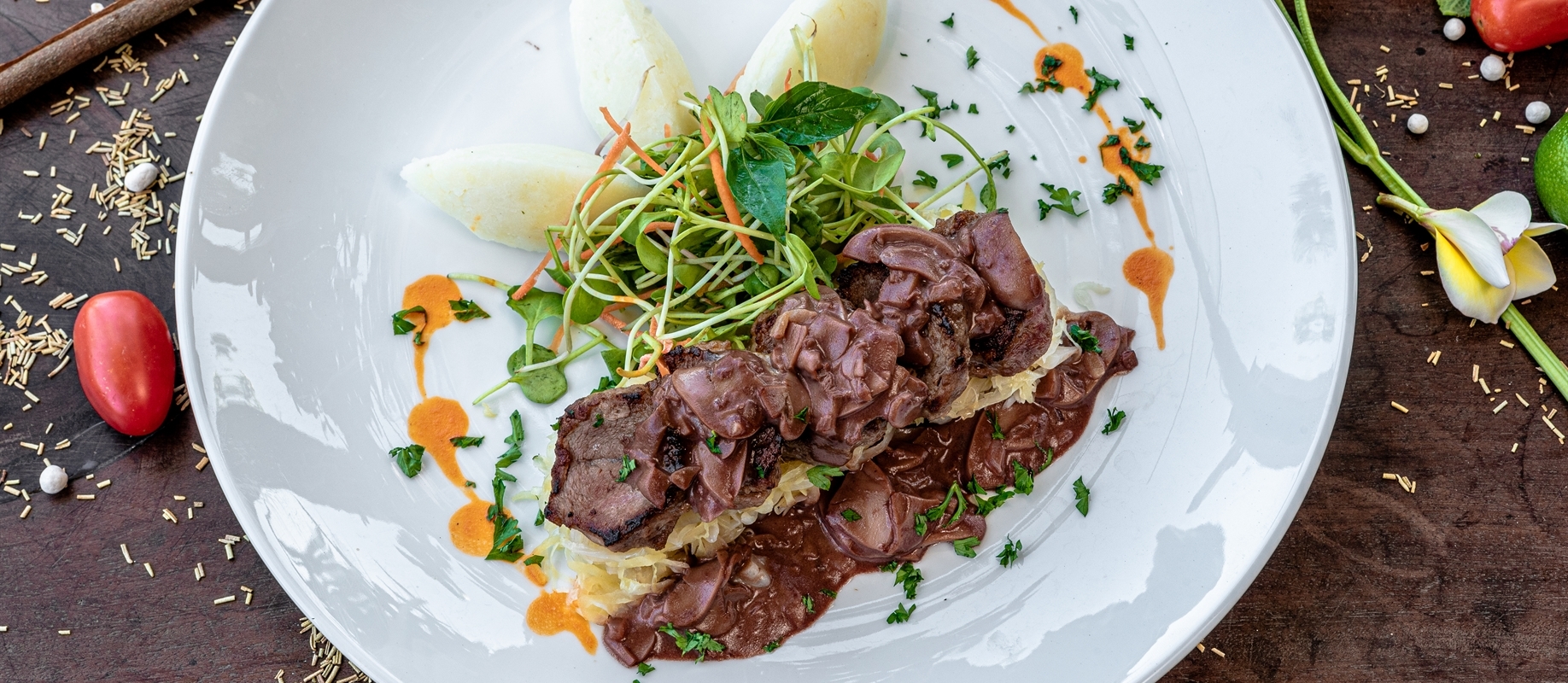 Tenderloin Pork with Mushroom Sauce